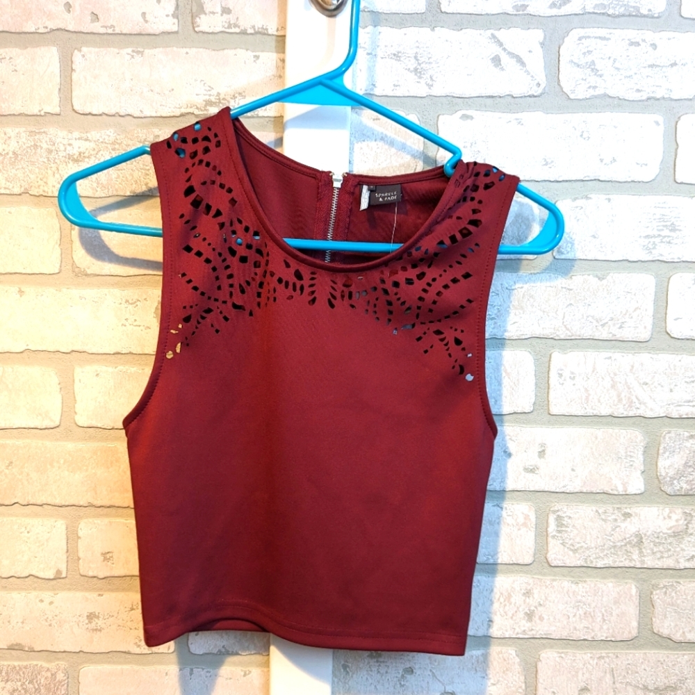 Anthropologie, Sparkle & Fade crop top, small, NEW with tags FINAL PRICE DROP 💧